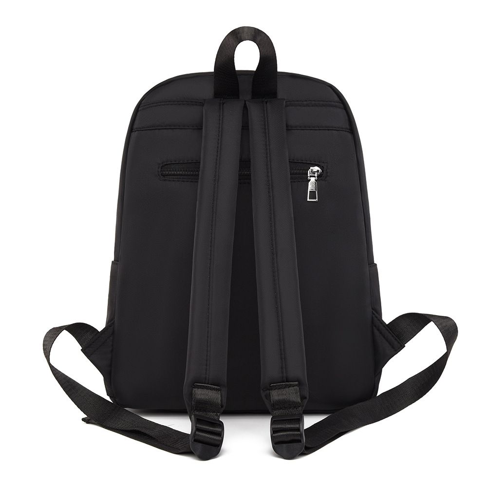 2025 nueva mochila de tela Oxford para mujer Lingge, bolso de viaje, mochila para computadora de moda de gran capacidad para mujer simple