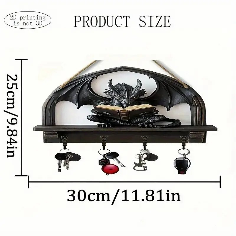 新着カラフルな木製キャビンキーハンガーフラットグラフィックデザインリビングルームの装飾木製置物キーハンガー|undefined
