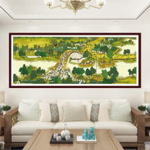 钻石画清明上河图满钻新款5d十字绣钻石绣客厅风景大幅一件代发