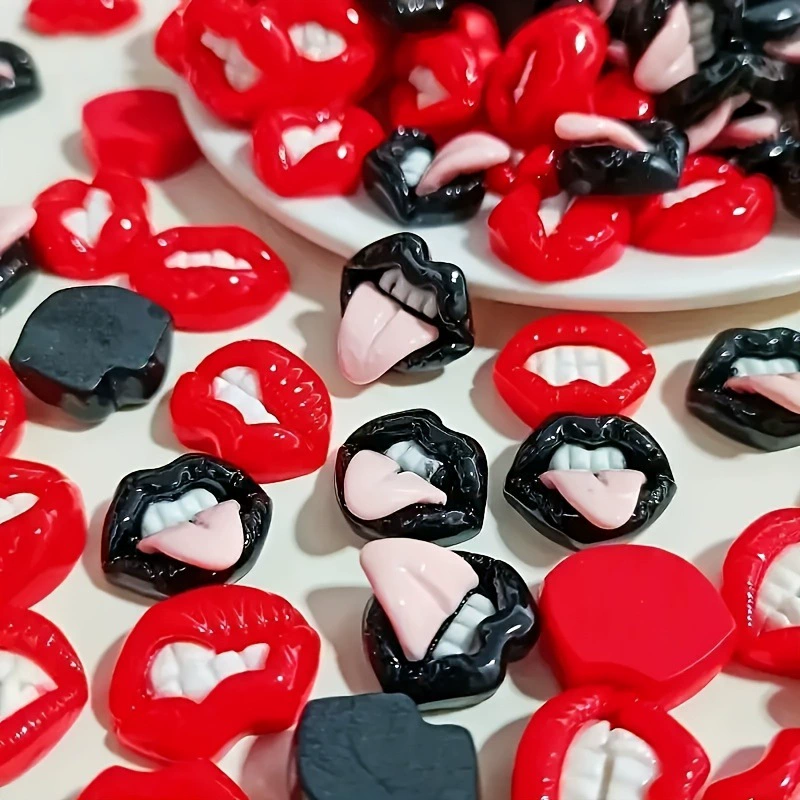 40/80 уникальных подвесок из смолы в форме губ: идеально подходят для самостоятельного изготовления