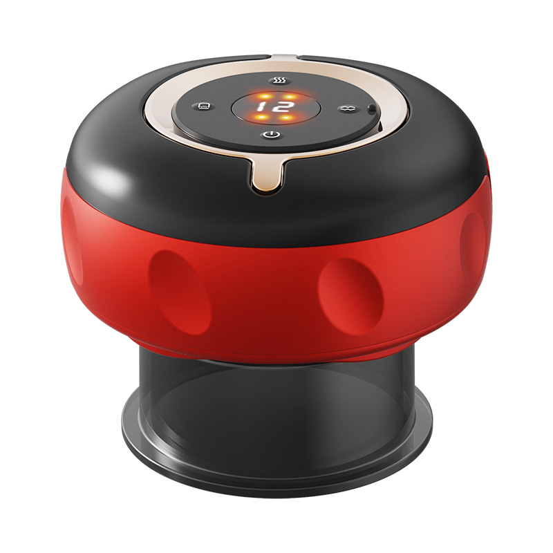 Instrumento de raspado de Ventosas de vacío inteligente respiración eléctrica calefacción Dispositivo de ventosas instrumento de masaje meridiano instrumento de raspado