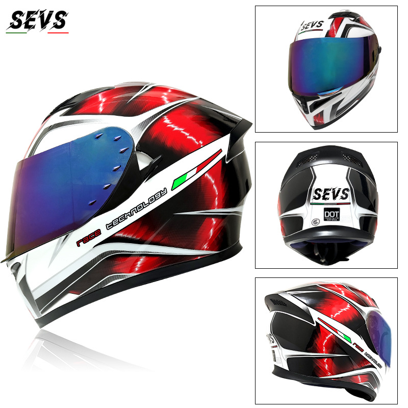 흰색과 빨간색 허리케인 다채로운 거울