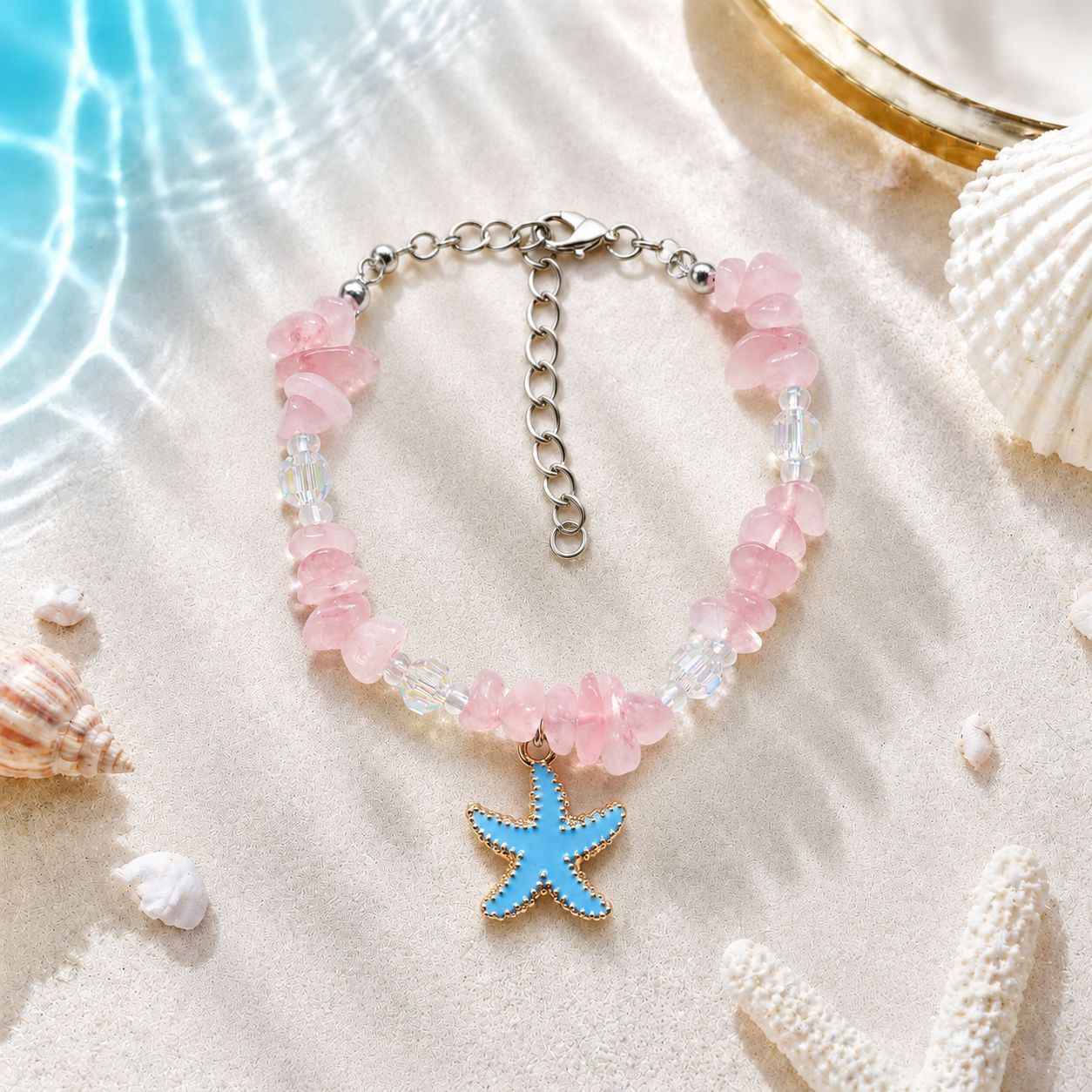 Concha natural, estrella de mar, caracola, pulsera tejida a mano, estilo oceánico, vacaciones en la playa, joyería de nicho para mujer, verano image 48