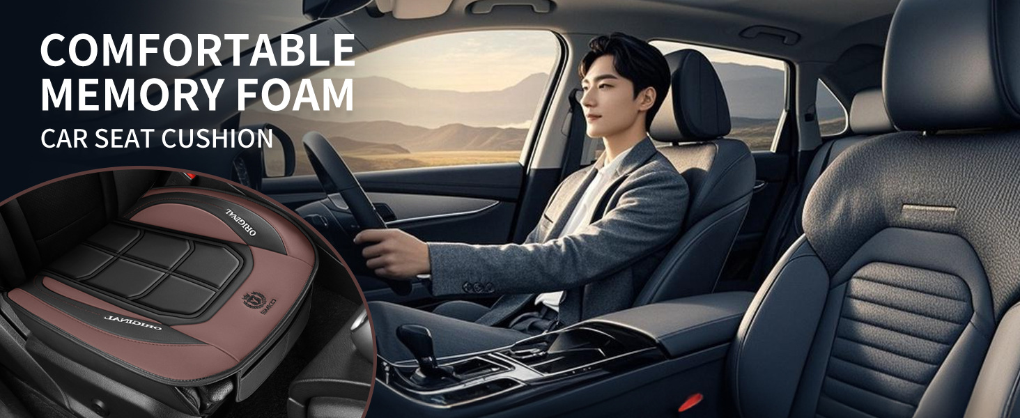 Cross-Border Car Seat Cushion, Universal Color Matching Square Single and Double Piece Seat Cover for All Seasons, One Piece Drop Shipping, Free Car Seat Cushion