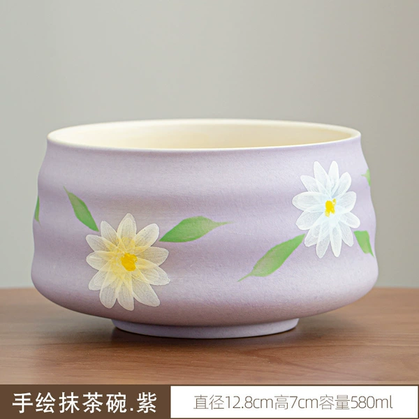 Matcha, tea cup, hand painting