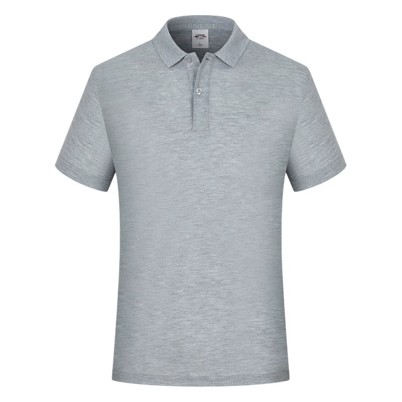 Рубашка-поло с короткими рукавами с лацканами, рубашка с принтом логотипа, рабочая одежда из чистого хлопка, футболка, рекламная рубашка с вышивкой