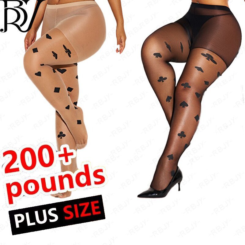 Playing Card Printed Stockings Spring & Fall Thin Women's Subculture Japanese Lolita Sexy Artistic Fake Tattoo Pants
