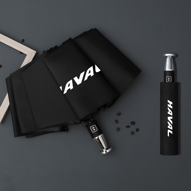 Paraguas Rolls-Royce con 10 varillas, plegado automático, revestimiento negro para protección solar, paraguas Mercedes, paraguas con logotipo de coche de tienda 4S.