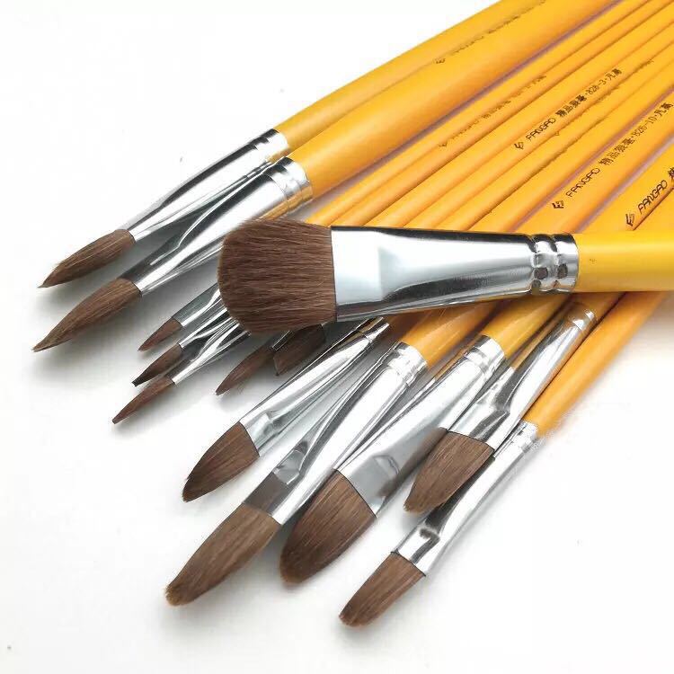 Factory wholesale Van Gogh 826 water chalk wolf brush oil brush acrylic watercolor brush round head oil brush single