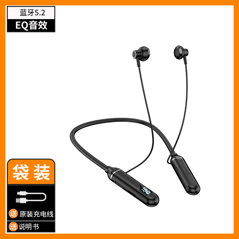 Música estéreo montada en el cuello en la oreja Halter binaural deportes corriendo auriculares inalámbricos Bluetooth larga espera al por mayor