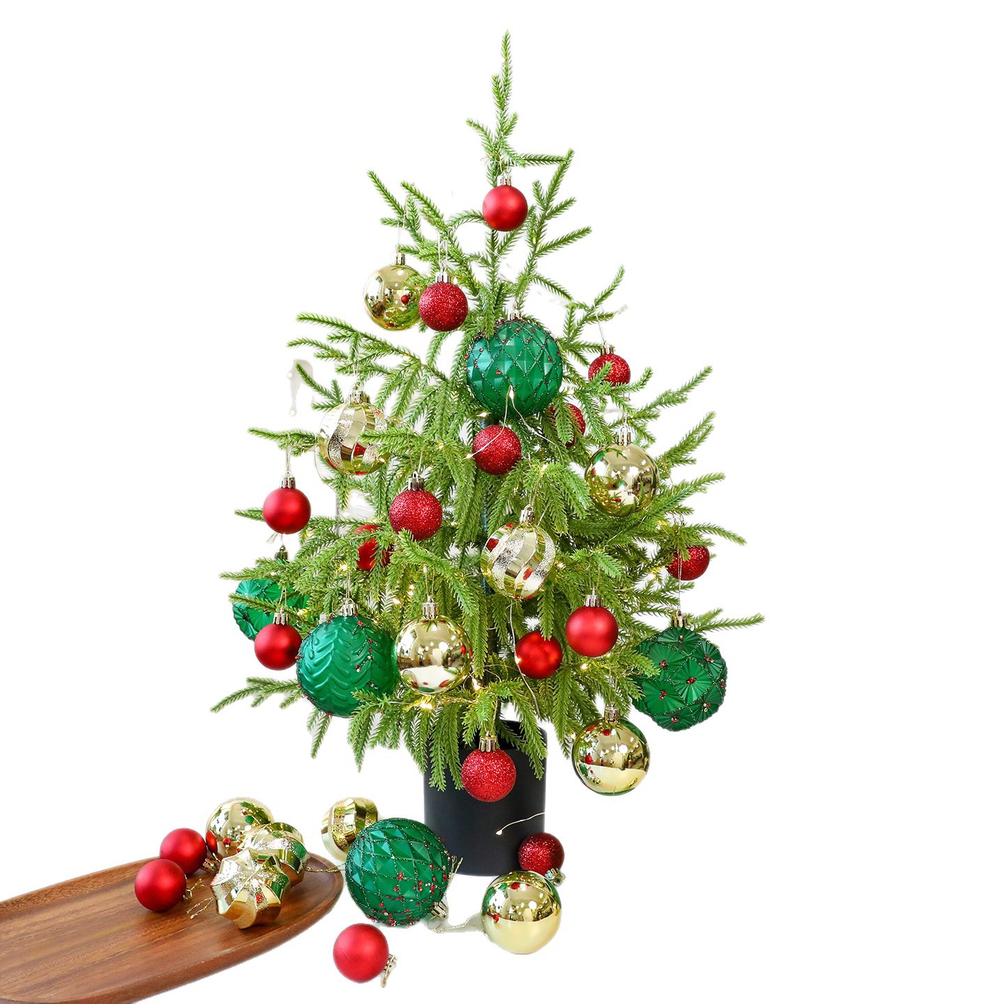 Shengyuan nuevo PE puro de escritorio set de árbol de Navidad decoración de ventana decoración de escritorio