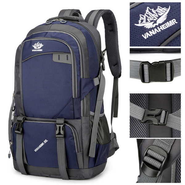 Backpack outside climbing