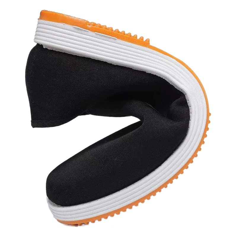 Туфли мужские Old Beijing Черные тканевые туфли без шнуровки Мужские тканевые туфли на мягкой подошве в клетку Рабочая обувь для среднего и пожилого возраста Оптовая продажа Легкая