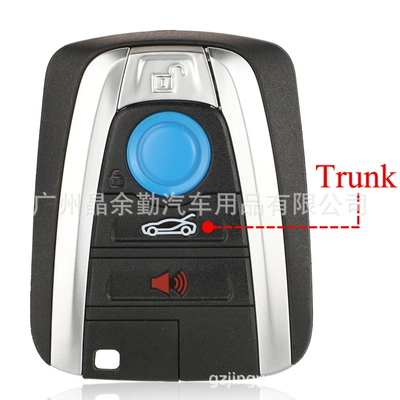 Suitable for BMW i8 i3 smart card key shell 4 button remote control car key replacement shell (Car Keys) - car-back-cover-speaker-button