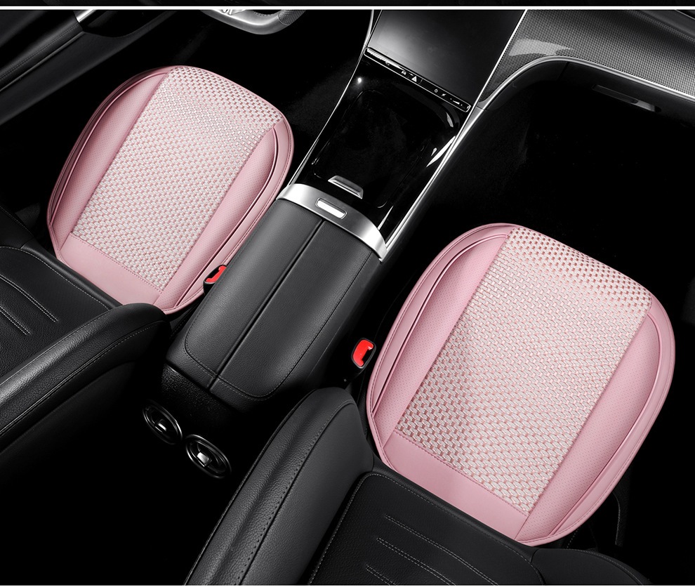 Directly from the manufacturer, breathable leather combined with ice silk, three-dimensional comfort, soft, suitable for all seasons, durable, dirt-resistant, universal car seat cover