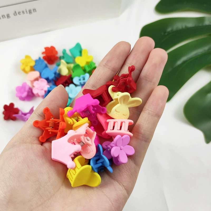 Прозрачная корейская пластиковая милая заколка для принцессы, matte crab pin, 2 см
