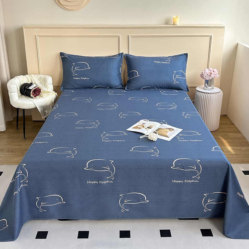 100% algodón sábanas dormitorio de estudiantes cubierta de cama individual niños de verano una sola pieza engrosada edredón al por mayor image 7