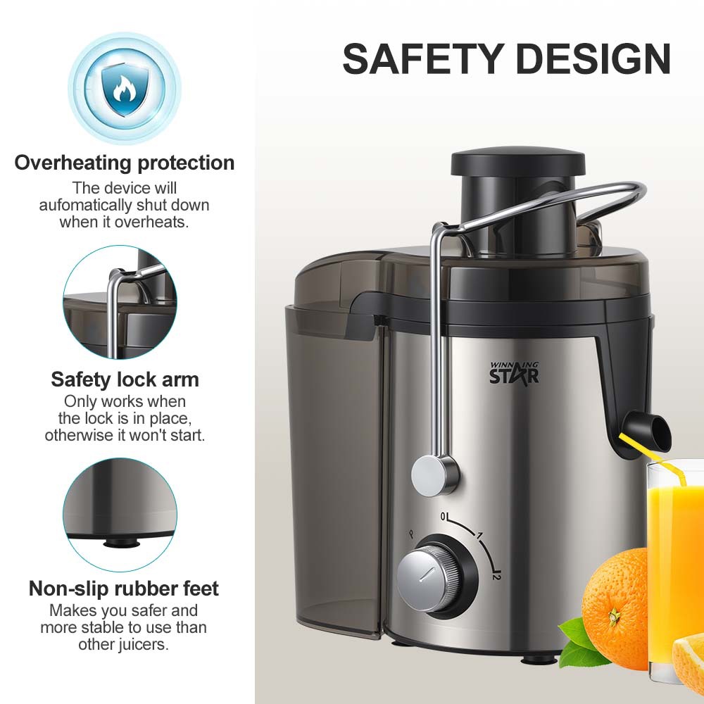 WINNINGSTAR Comercio exterior exclusivamente para uso doméstico de alta rotación separación de orujo exprimidor Juicer Extractor