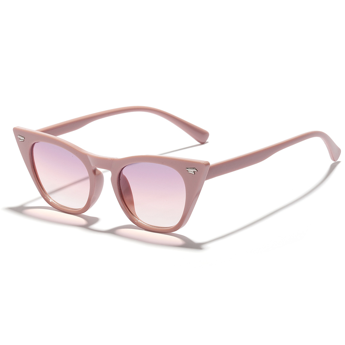 Nuevas gafas de sol de ojo de gato ins estilo personalizado moda europea y americana cara grande que adelgaza las gafas de sol UV400 a prueba de rayos UV para las mujeres