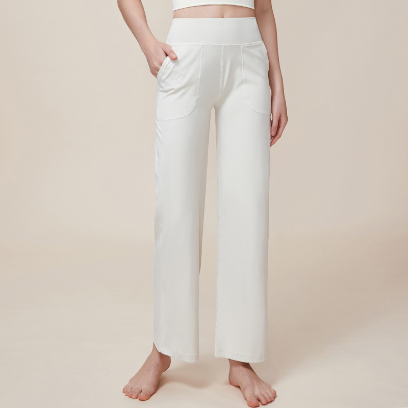【Liquidación】Pantalones de yoga de cintura alta y pierna recta que realzan la figura, con cintura elástica oculta y sin líneas incómodas, leggings deportivos para mujer.