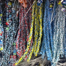 8mm千花琉璃眼睛珠恶魔之眼散珠串珠diy手链项链饰品配件厂家直销