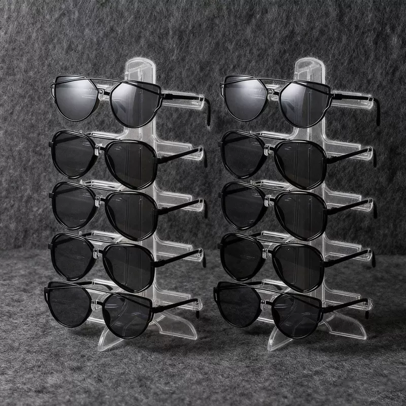 眼镜展示架透明多层桌面太阳镜展示架陈列支架店铺超市墨镜货架