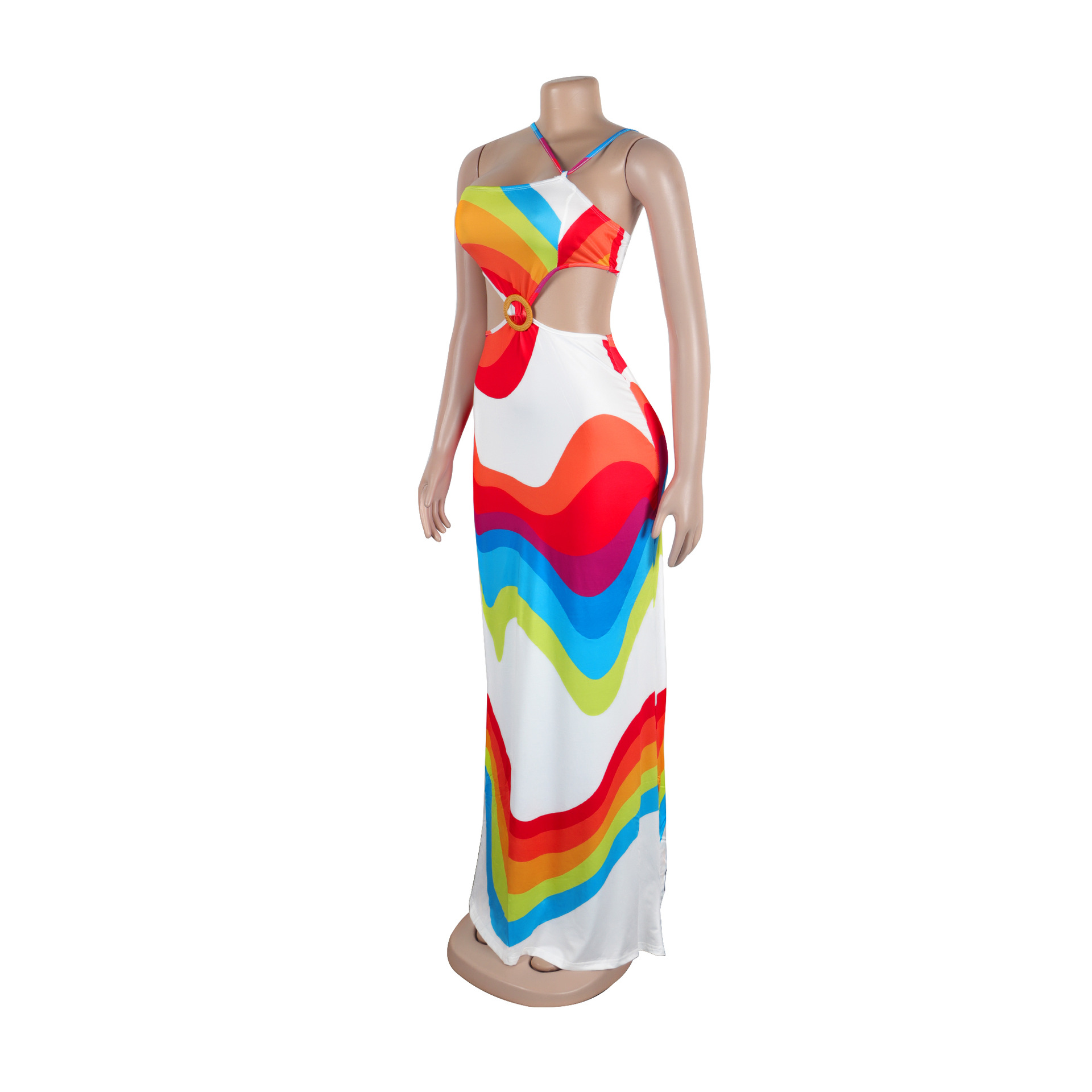 427g Weight Maxi Long Dress Dress Length Type Sleeveless Sleeve Length Two Piece Dress Dresses Type Polyester Fabric Type High Waist Waist Line Holiday Occasion Strap Neckline Slim Fit Type Color Block Pattern Summer Season Women's Gender Streetwear Style Wholesale Women's Streetwear Color Block Holiday Strap Sleeveless Two Piece Dress 45
