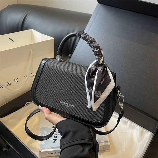 Women's Small Bag 2026 Autumn New Fashion Silk Scarf Crossbody Bag Trendy Versatile Ladies Handbag Shoulder Underarm Bag