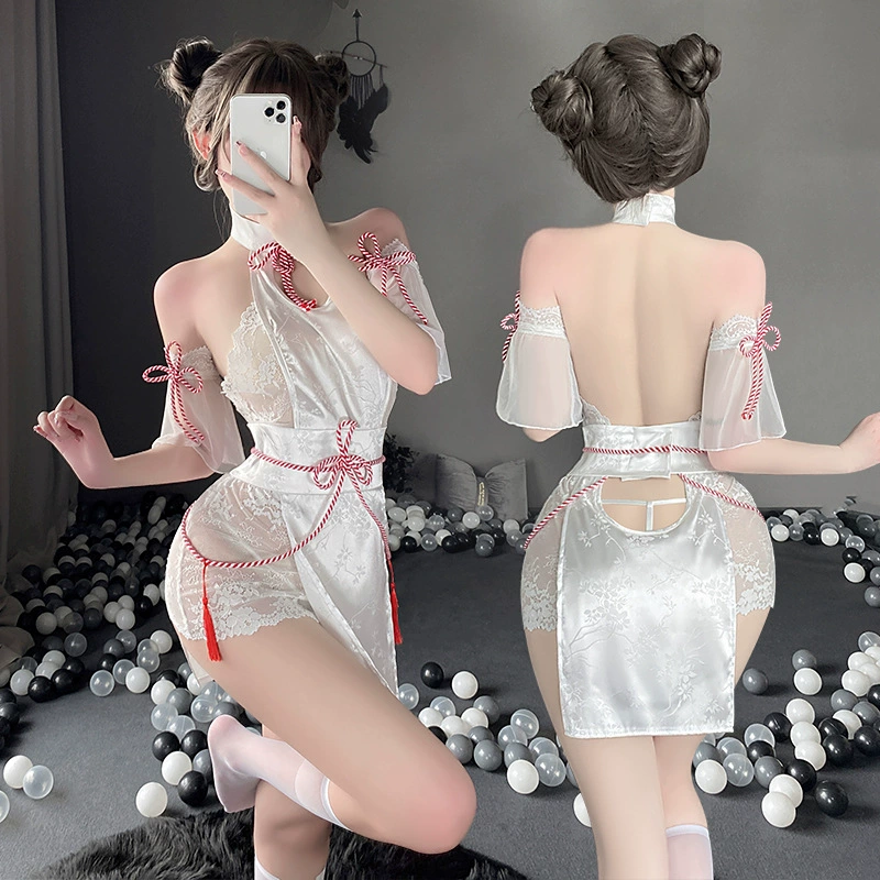 曼烟 sexy нижнее белье, кошелек, чонсам, ханфу, форма, набор, шнурок, акцент на бедрах