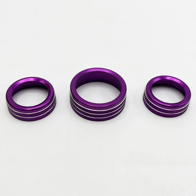 Decorative Ring Interior, Other Automotive Interior Supplies - purple-three-piece-set