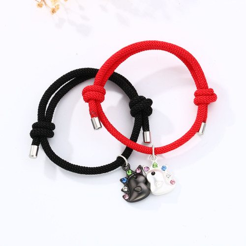 Cross-border Bestselling Unicorn Couple Bracelets: Magnetic Attraction, Fade-Resistant Unisex Bracelet Set—Wholesale Jewelry Items