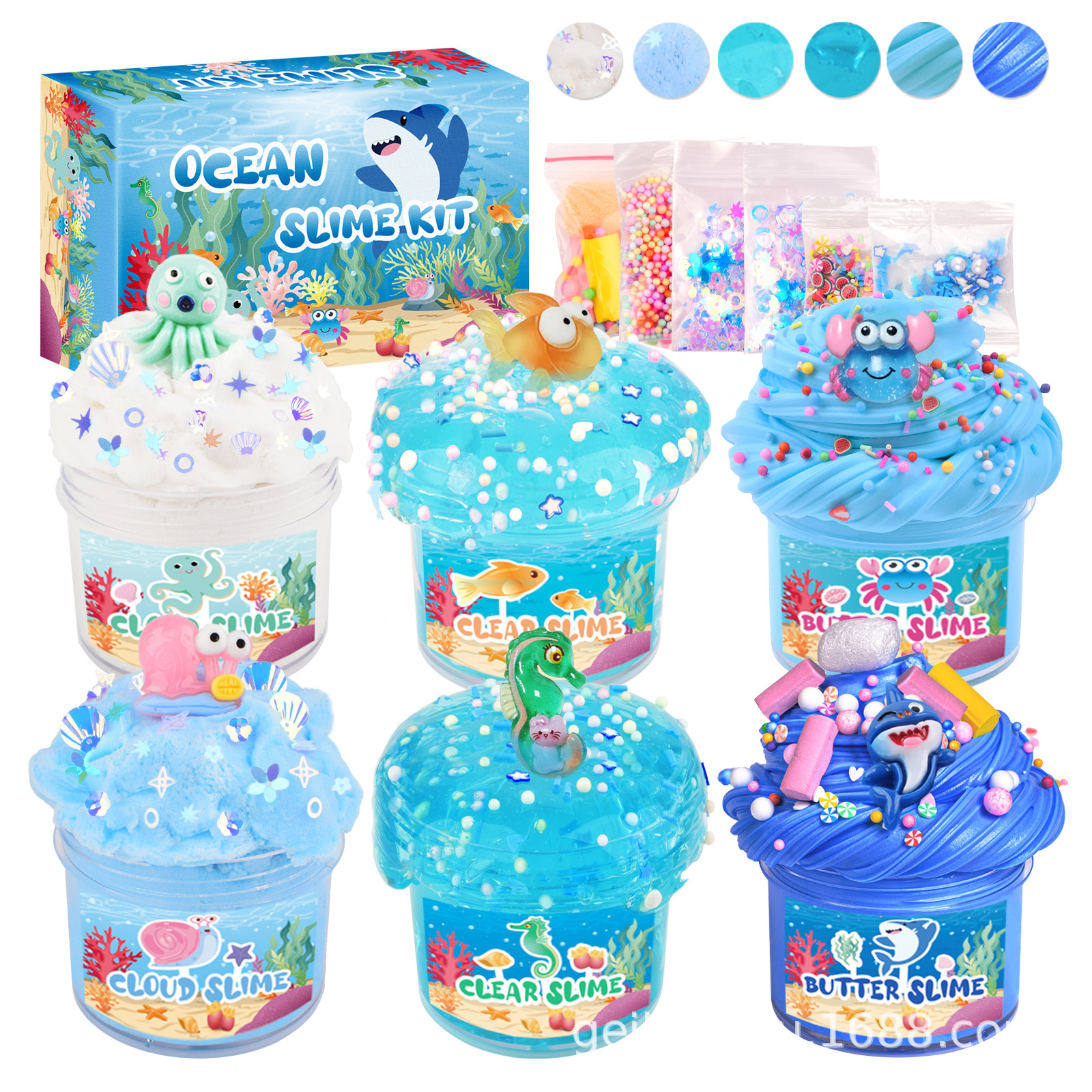 Amazon TK Supermarket Crystal Mud Slime Slime Jelly Mud Poke Mud…