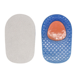 Two-Color Heel Cup for Men and Women, Sports and Leisure, Soft Basketball Shock-Absorbing Anti-Slip Half-Size Pad, Anti-Wear Heel Pad