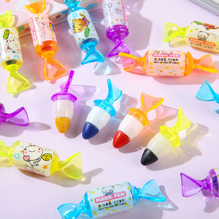 Factory wholesale color crayons children's painting mini candy shape toys school supplies holiday gifts supply