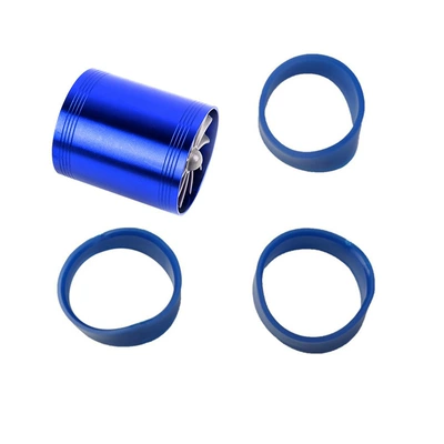 Turbocharged Double-sided Wheel Natural Suction Car Modified Engine Double-sided Turbine Power Intake Accessories Neutral (Other Car Modifications) - blue-double-sided-wheel