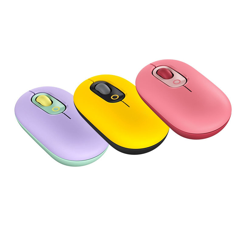 Suministro directo de fábrica, ratón inalámbrico Bluetooth POP para portátil, oficina, lindo, portátil, universal y silencioso.