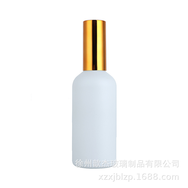 Botella de aceite esencial blanca helada blanca 10ml-100mL botella de la prensa botella de la botella del espray