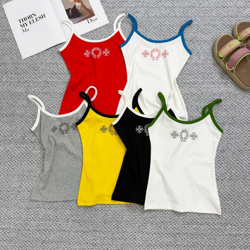 【C Brand In-Stock Correct Version】25Ss New Style Croxx Summer New Pure Desire Spicy Girl Slimming Camisole Tank Top 【C Brand In-Stock Correct Version】25Ss New Style Croxx Summer New Pure Desire Spicy Girl Slimming Camisole Tank Top