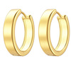 Capacious earrings, suitable for import, 14 carat white gold