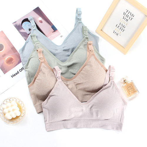 Wire-Free Women's Nursing Bra, Thin Padded Design to Prevent Sagging, Large Cup Size with Front Closure for Pregnant & Breastfeeding Moms