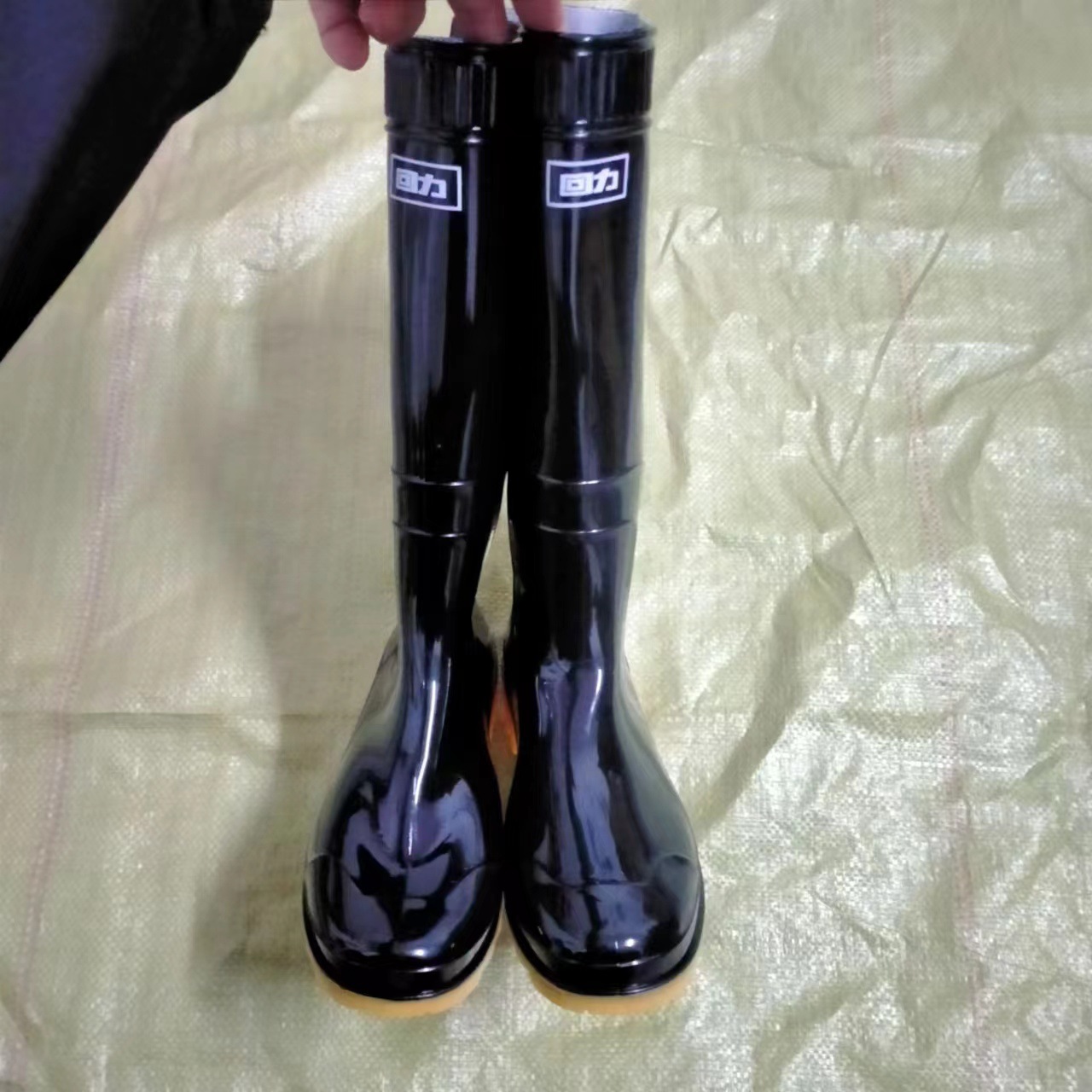 回力807高筒雨靴PVC注塑雨鞋防水防滑耐磨男士建筑工地干活
