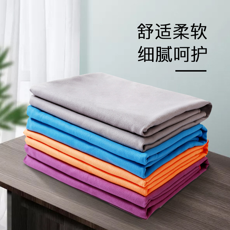 도매 인쇄 양면 벨벳 스포츠 타월 흡수성 땀 요가 타월 극세사 속건 비치 수영 타월