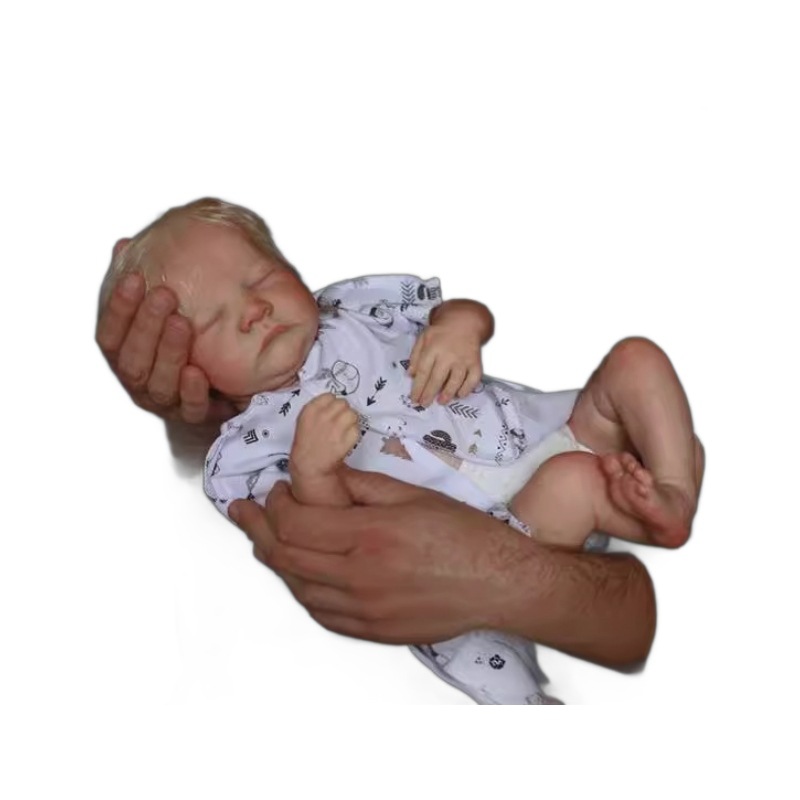 49cm muñeca renacida simulación bebé Levi transfronterizo e-commerce azul mar suministro entrega de una sola pieza