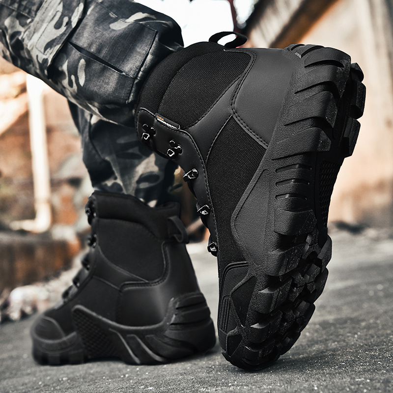 Una botas tácticas de 2025 botas de montaña al aire libre para hombres de tamaño bajo transfronterizo botas de desierto directas fabricantes