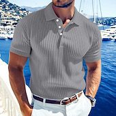 Polo hombre performance transpirable corte slim cuello en v_voghion.com