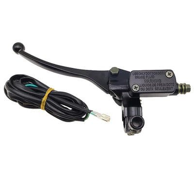 Harley Electric Vehicle Accessories, Left and Right Hydraulic Oil Brake Pumps with Power Cut-Off Switch, Compatible with Citycoco Series (Other brake systems) - left-hand