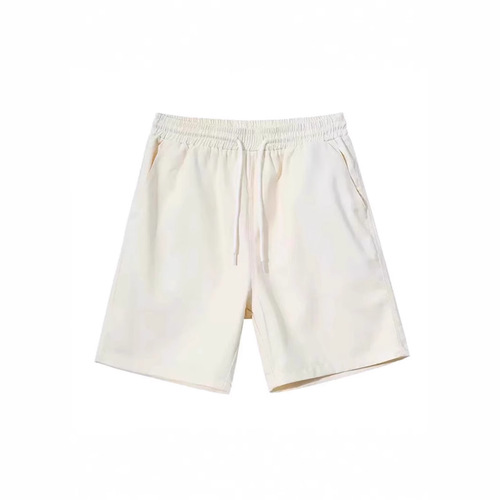 Men's Summer Comfort Cotton Shorts Korean Style Solid Color Casual Loose Overalls Can Be Worn Outside Youth New Five-Piece Shorts