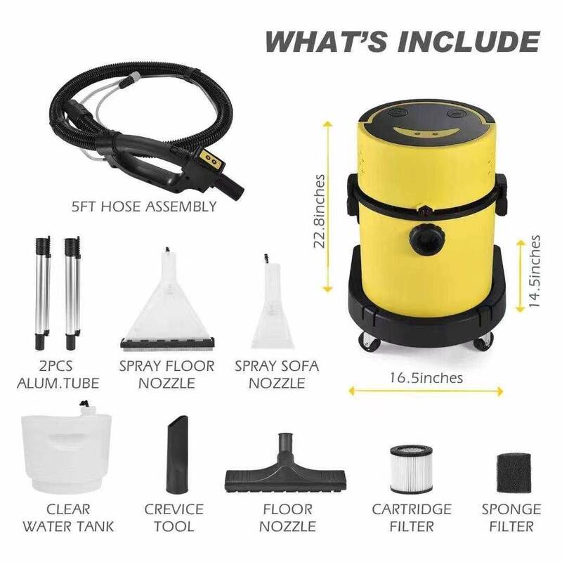 30L Fabric Sofa Carpet Curtain Multifunctional Cleaning Machine for Household and Commercial Use, Spray-Extract All-In-One Cleaning Machine