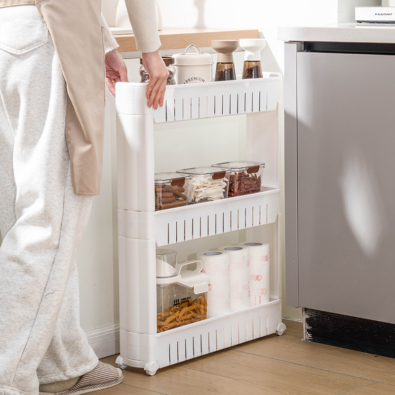 gabinete de hendidura gabinete de almacenamiento de baño refrigerador armario de hendidura piso multicapa gabinete de acabado ultra estrecho gabinete de borde