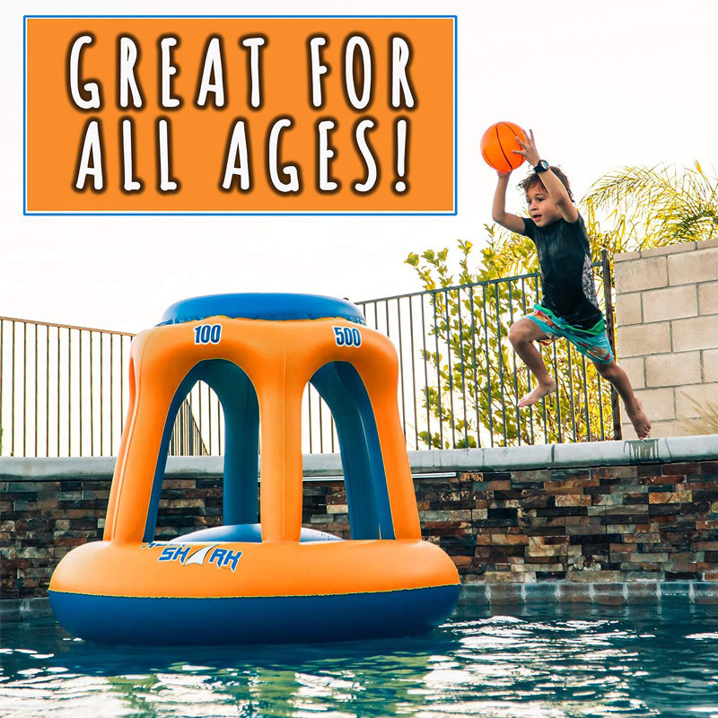 Water basketball inflatable toys water toys pool party multiplayer game floating row sports shooting goal ball stand